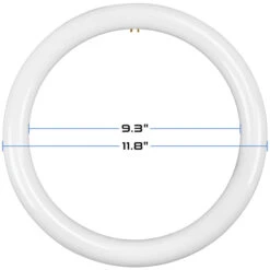 16 Watt - 1900 Lumens - 3 Colors - LED T9 Circline Tube - Hybrid A+B Type -Hockey Edge Shop data 244