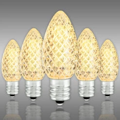(NEW Technology) C7 - Warm White - Faceted LED - VividCore Premium - 50% Brighter