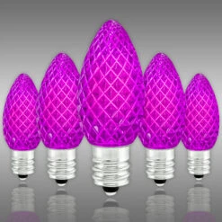 (NEW Technology) C7 - Purple - Faceted LED - VividCore Premium - 50% Brighter