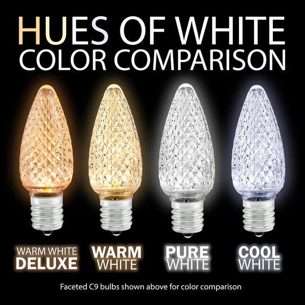 (NEW Technology) C9 - Warm White - Opaque LED - VividCore Premium - 50% Brighter 5 (NEW Technology) C9 - Warm White - Opaque LED - VividCore Premium - 50% Brighter - Image 3