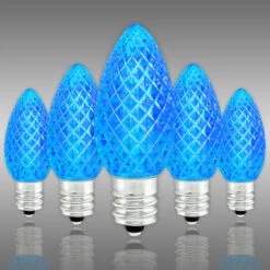 (NEW Technology) C7 - Blue - Faceted LED - VividCore Premium - 50% Brighter