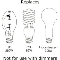8400 Lumens - 60 Watt - 5000 Kelvin - LED Low Bay Retrofit -Hockey Edge Shop data 764
