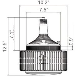 37,200 Lumens - 270 Watt - 4000 Kelvin - LED High Bay Retrofit -Hockey Edge Shop data 776